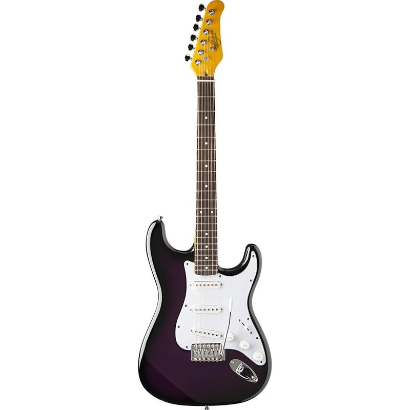 oscar-schmidt-double-cut-solid-body-electric-guitar-purple-sunburst-os-300-ps-a-u Oscar Schmidt Double Cut Solid Body Electric Guitar, Purple Sunburst (OS-300-PS-A-U)