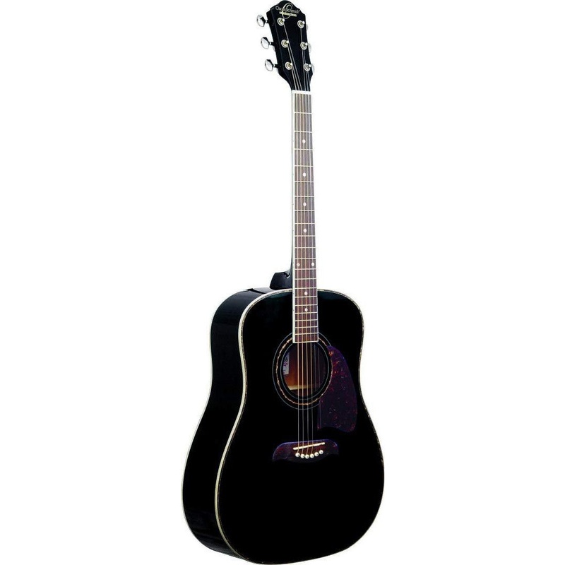 oscar-schmidt-dreadnought-acoustic-guitar-black-og2b-a-u Oscar Schmidt Dreadnought Acoustic Guitar, Black (OG2B-A-U)