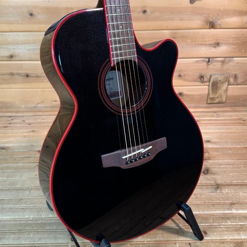 takamine-gf49ce-acoustic-guitar-cosmic-black Takamine GF49CE Acoustic Guitar - Cosmic Black