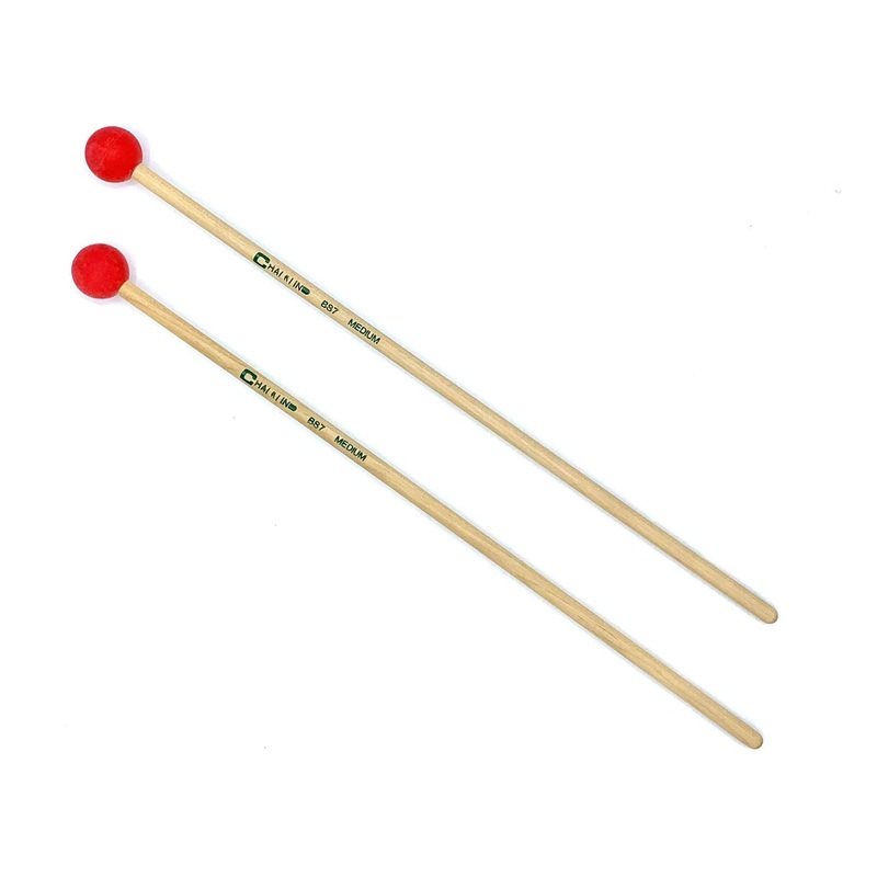 chalklin-xylophone-rubber-medium-mallets-25mm-head-birch-shaft-bs7 Chalklin Xylophone Rubber Medium Mallets - 25mm Head, Birch Shaft (BS7)
