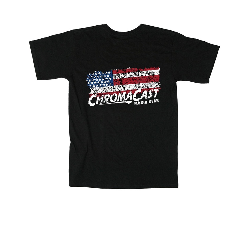 chromacast-usa-flag-graphic-tee-large ChromaCast USA Flag Graphic Tee, Large
