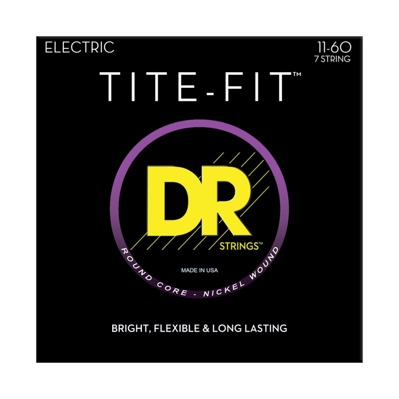 dr-tite-fit-nickel-plated-steel-electric-guitar-string-set-7-string-11-60-heavy-eh7-11 DR TITE-FIT Nickel Plated Steel Electric Guitar String Set - 7-String 11-60 Heavy EH7-11