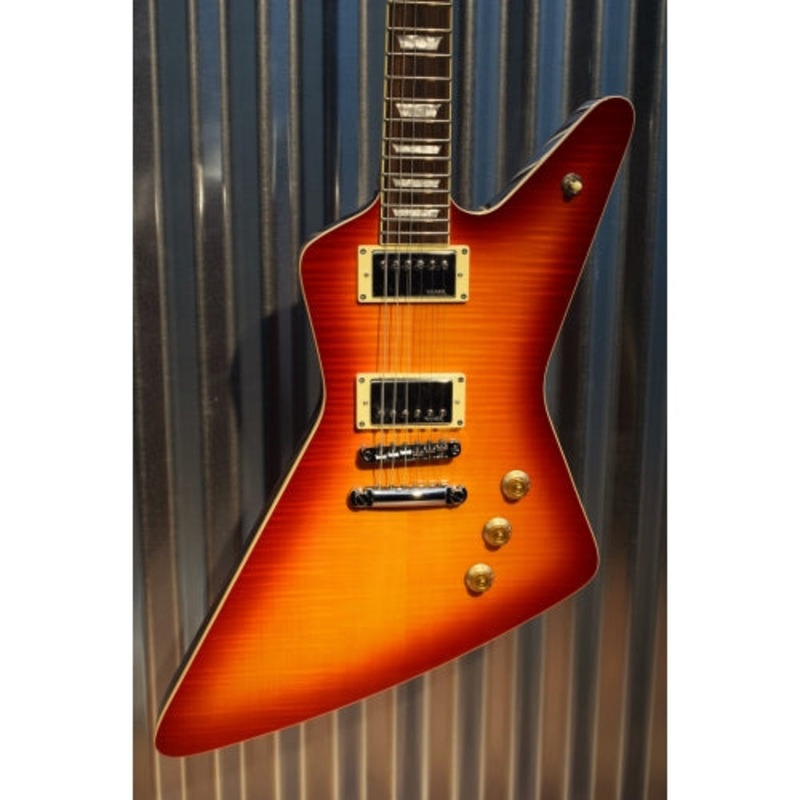hamer-guitars-standard-flame-top-cherry-sunburst-electric-guitar-gig-bag-2286 Hamer Guitars Standard Flame Top Cherry Sunburst Electric Guitar & Gig Bag #2286