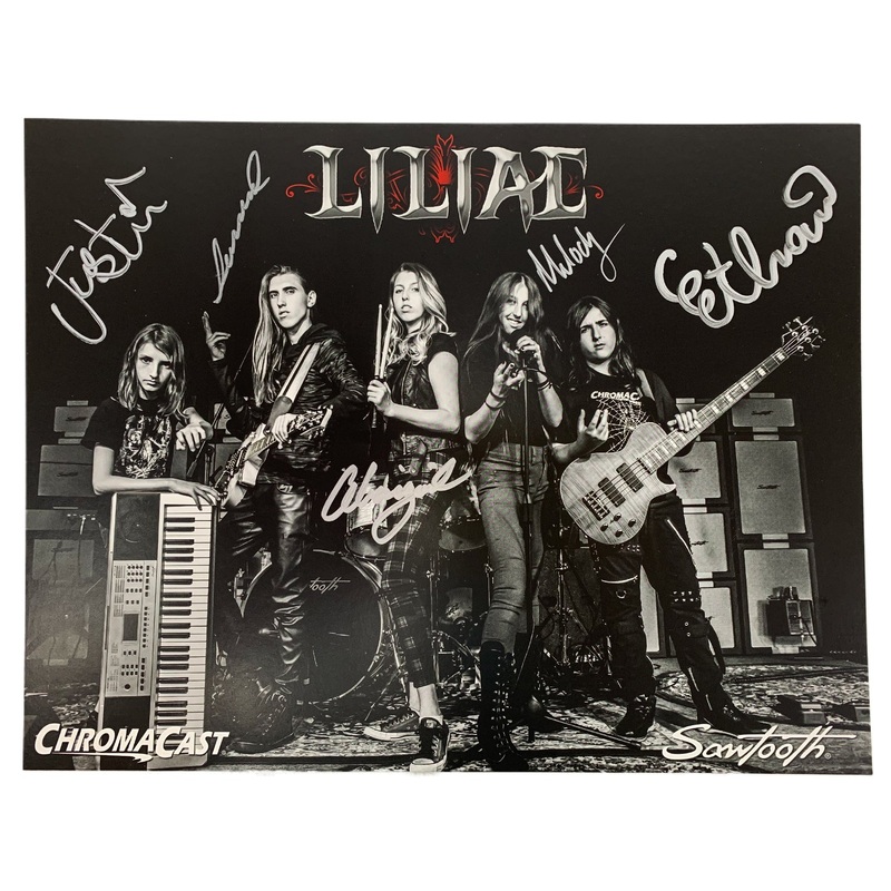 liliac-autographed-full-band-8-5x11-picture Liliac Autographed Full Band 8.5x11 Picture
