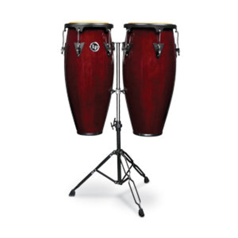 lp-lpa646-dw-aspire-10-and-11-inch-conga-set-with-stand-dark-wood LP LPA646-DW Aspire 10 and 11 inch Conga Set with Stand - Dark Wood