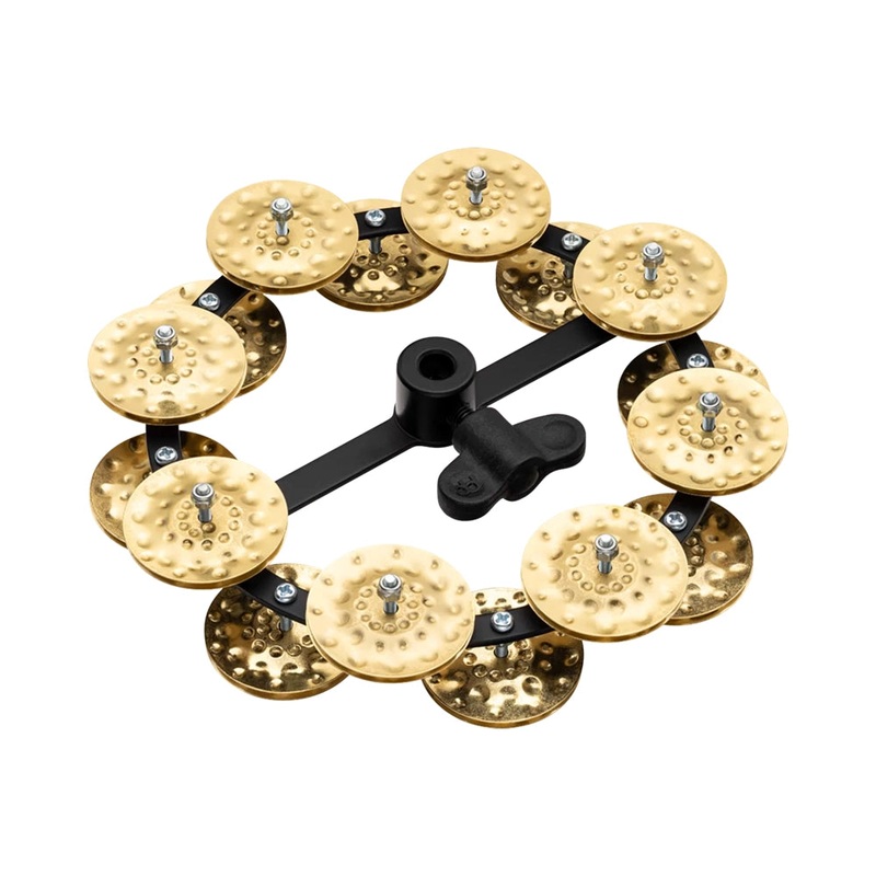 meinl-headliner-series-hand-hammered-brass-jingles-hi-hat-tambourine-double-row Meinl Headliner Series Hand Hammered Brass Jingles Hi-Hat Tambourine Double Row