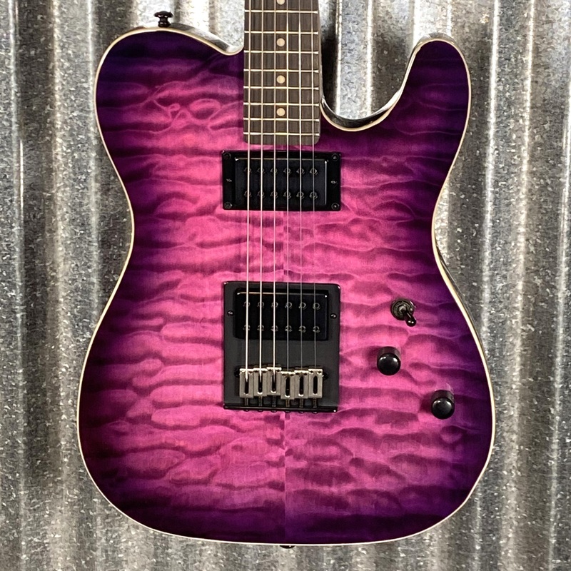 schecter-pt-pro-hh-trans-purple-burst-guitar-2265 Schecter PT Pro HH Trans Purple Burst Guitar #2265