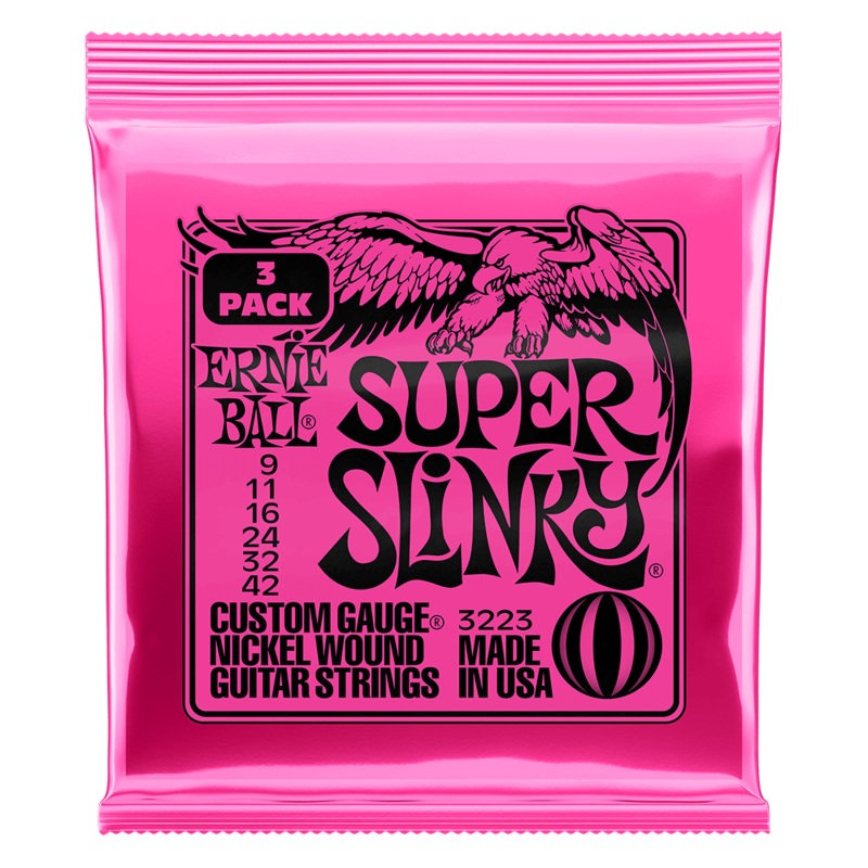 ernie-ball-2223-super-slinky-nickel-wound-electric-guitar-strings-009-042 Ernie Ball 2223 Super Slinky Nickel Wound Electric Guitar Strings - .009-.042