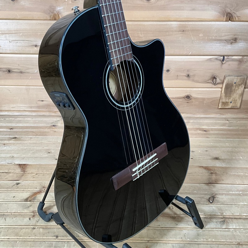 fender-cn-140sce-acoustic-guitar-black Fender CN-140SCE Acoustic Guitar - Black