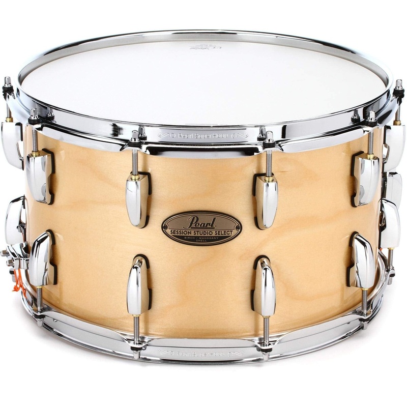 pearl-session-studio-select-snare-drum-8-x-14-inch-gloss-natural-birch Pearl Session Studio Select Snare Drum - 8 x 14-inch - Gloss Natural Birch