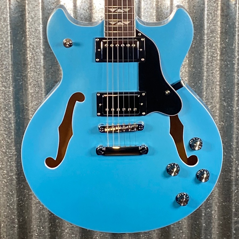 westcreek-guitars-333-semi-hollow-body-double-cutaway-blue-0113-used Westcreek Guitars 333 Semi Hollow Body Double Cutaway Blue #0113 Used