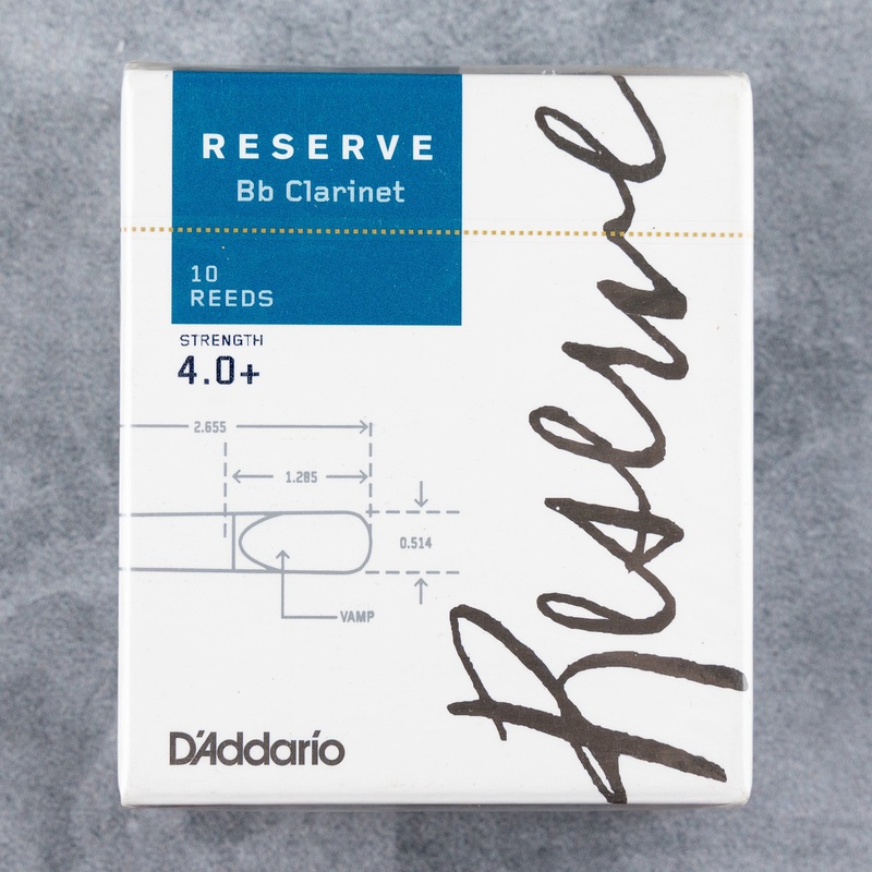 d-addario-reserve-bb-clarinet-reeds-strength-4-0-box-of-10 D'Addario Reserve Bb Clarinet Reeds, Strength 4.0+ (Box of 10)