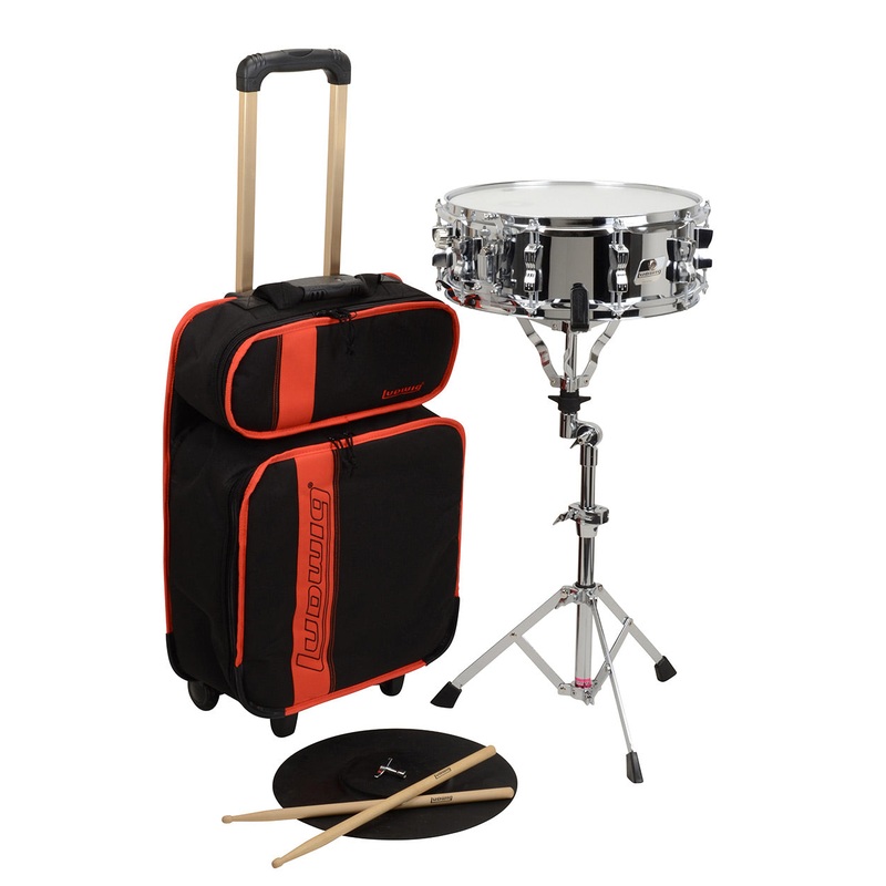 ludwig-14-snare-drum-kit-with-rolling-bag Ludwig 14" Snare Drum Kit with Rolling Bag