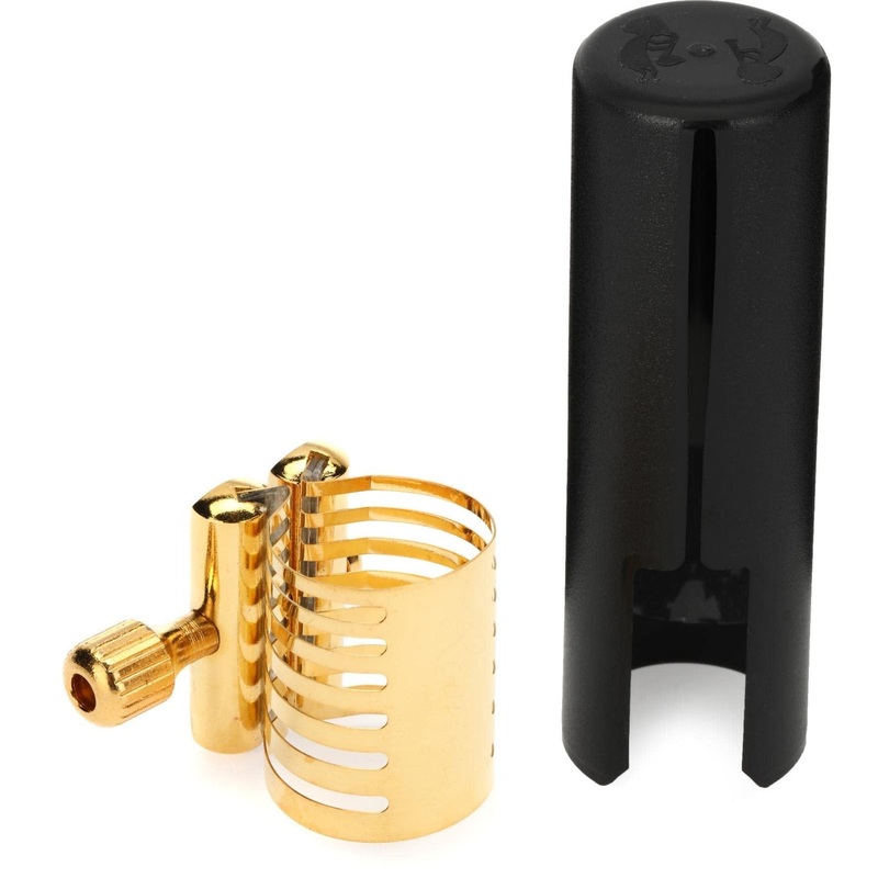 rovner-ligature-plastic-cap-for-tenor-standard-saxophone-platinum-gold-ligature-for-metal-mouthpiece-pg-3ml Rovner Ligature & Plastic Cap for Tenor Standard Saxophone - Platinum Gold Ligature for Metal Mouthpiece (PG-3ML)
