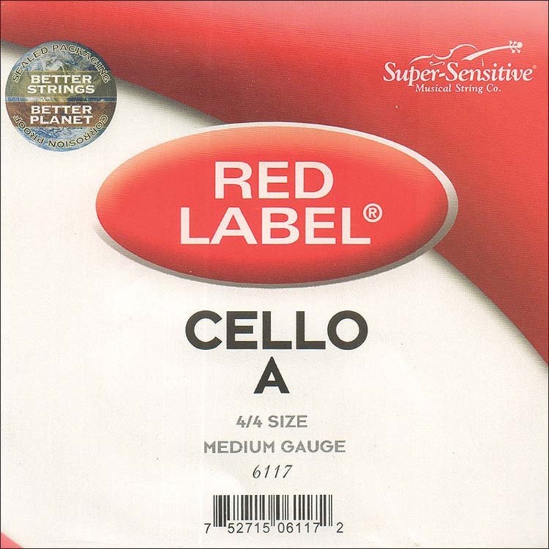 super-sensitive-6117-4-4-cello-a-string-red-label Super-Sensitive 6117 4/4 Cello A String Red Label