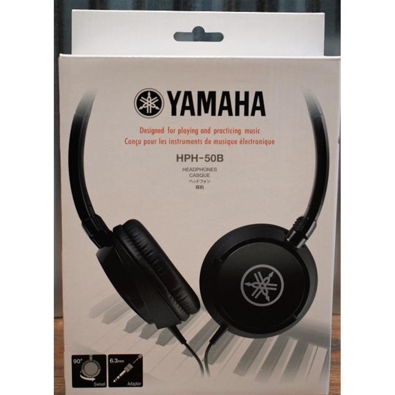 yamaha-hph-50b-black-padded-on-ear-closed-back-headphones Yamaha HPH-50B Black Padded On Ear Closed Back Headphones *