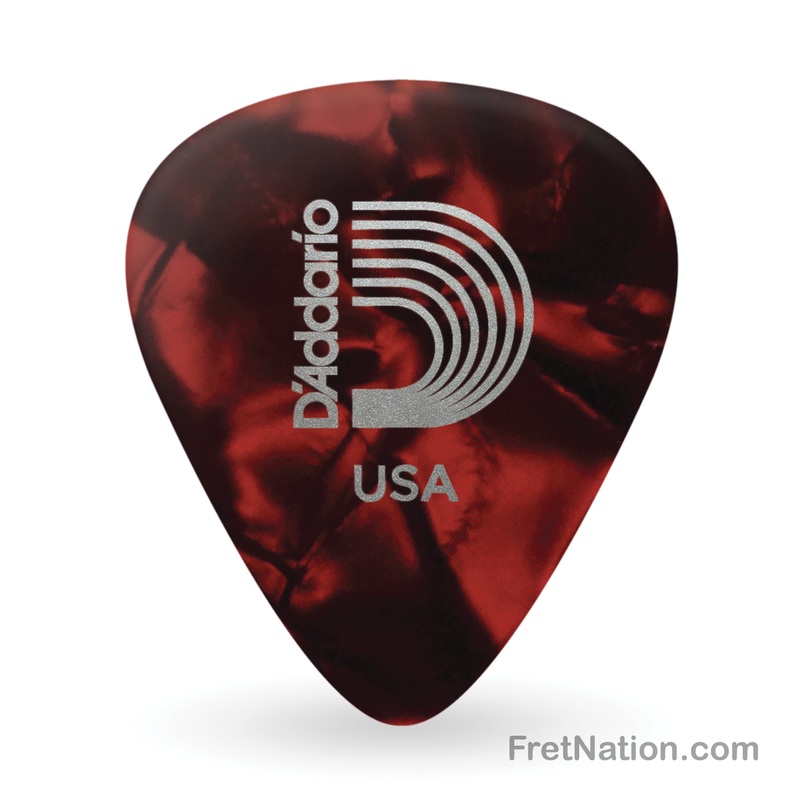 d-addario-classic-red-pearl-celluloid-guitar-picks-100-pack-heavy-1crp6-100 D'Addario Classic Red Pearl Celluloid Guitar Picks, 100 pack, Heavy - 1CRP6-100