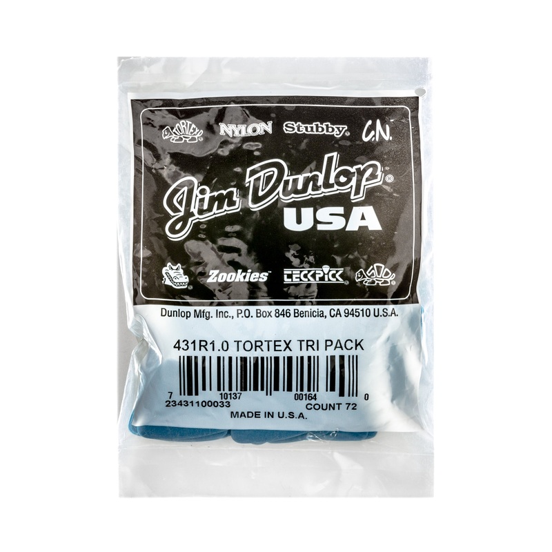 dunlop-tortex-1-0mm-triangle-guitar-pick-refill-bag-72-pack-431r100 DUNLOP TORTEX 1.0mm TRIANGLE GUITAR PICK REFILL BAG 72-PACK - 431R100