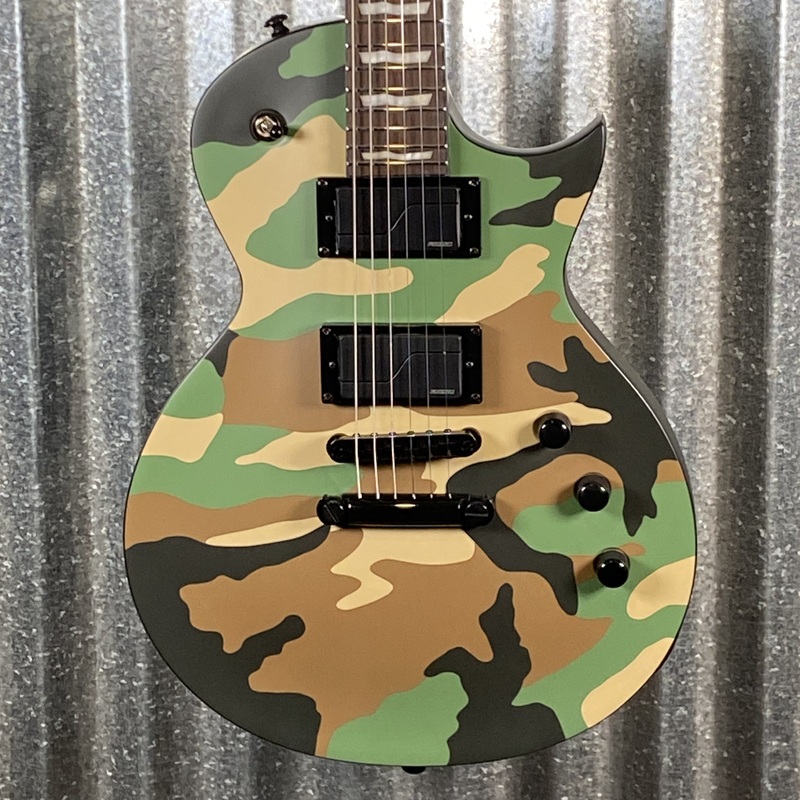 esp-ltd-ec-1000-woodland-camo-satin-fishman-fluence-guitar-ec1000wcs-0304-used ESP LTD EC-1000 Woodland Camo Satin Fishman Fluence Guitar EC1000WCS #0304 Used