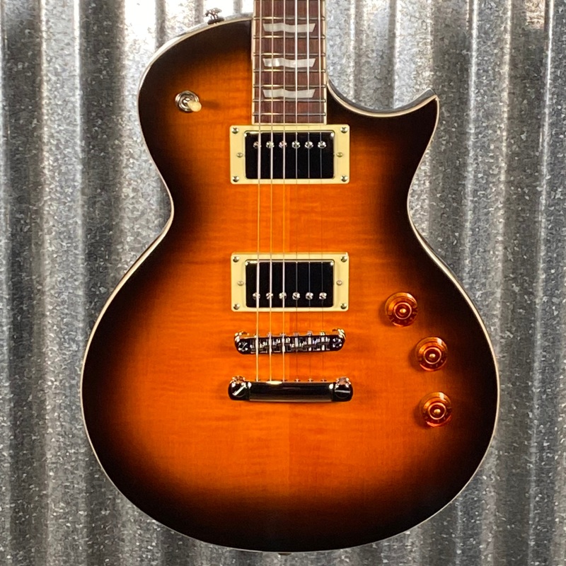 esp-ltd-ec-256-flame-dark-brown-sunburst-guitar-lec256fmdbsb-1872-used ESP LTD EC-256 Flame Dark Brown Sunburst Guitar LEC256FMDBSB #1872 Used