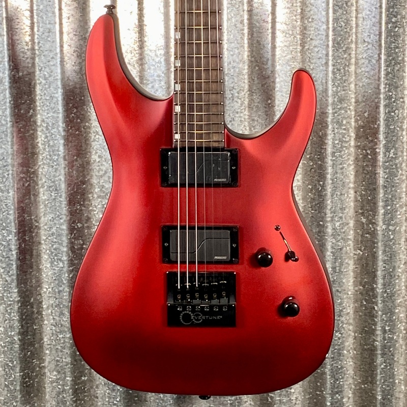 esp-ltd-mh-1000-evertune-candy-apple-red-satin-guitar-lmh1000etcars-0098-used ESP LTD MH-1000 Evertune Candy Apple Red Satin Guitar LMH1000ETCARS #0098 Used