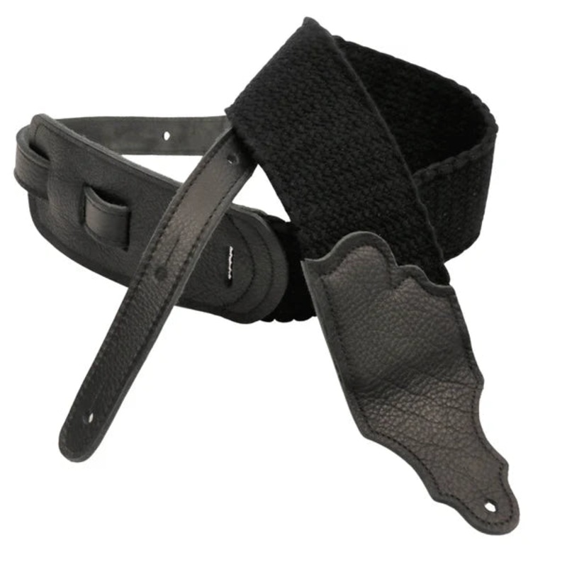 franklin-strap-fscl-bk-bk-cotton-cinch-guitar-strap-glove-leather-end-tab-black Franklin Strap FSCL-BK-BK Cotton Cinch Guitar Strap - Glove Leather End Tab - Black