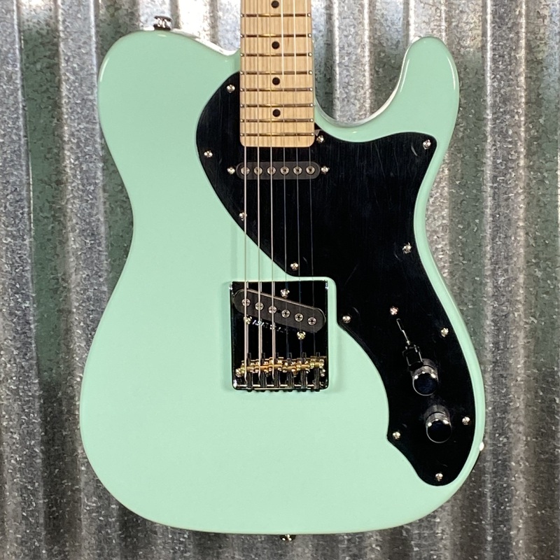 g-l-usa-asat-classic-semi-hollow-limited-edition-surf-green-guitar-bag-7144-used G&L USA ASAT Classic Semi Hollow Limited Edition Surf Green Guitar & Bag #7144 Used