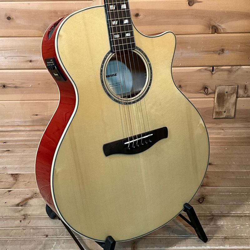 ibanez-ae170-acoustic-guitar-natural-w-red Ibanez AE170 Acoustic Guitar - Natural w/ Red