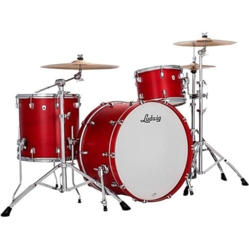 ludwig-neusonic-3-piece-shell-pack-satin-diablo-red-ln34433txpr Ludwig NeuSonic 3-piece Shell Pack - Satin Diablo Red (LN34433TXPR)