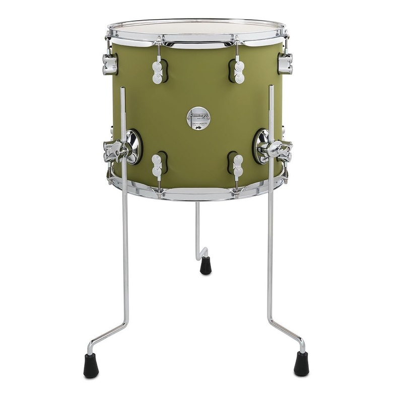 pdp-concept-maple-12x14-floor-tom-satin-olive-finish-ply-with-chrome-hardware-lpa632-sw PDP Concept Maple 12x14 Floor Tom Satin Olive Finish Ply with Chrome Hardware (LPA632-SW)