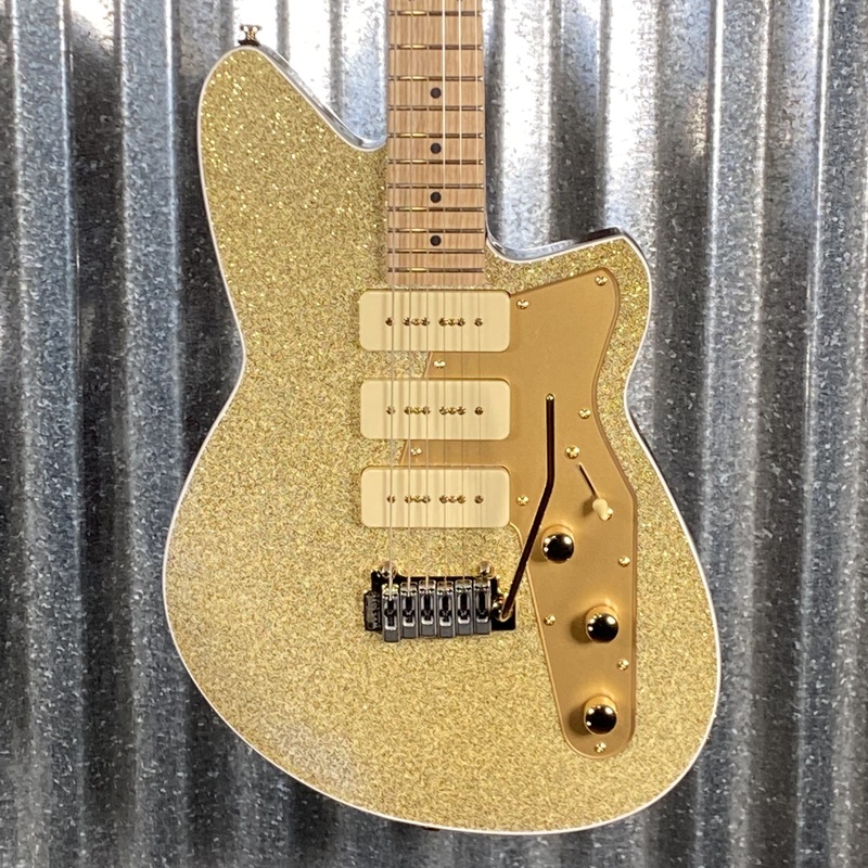 reverend-ryan-malisci-white-gold-sparkle-guitar-65789 Reverend Ryan Malisci White Gold Sparkle Guitar #65789