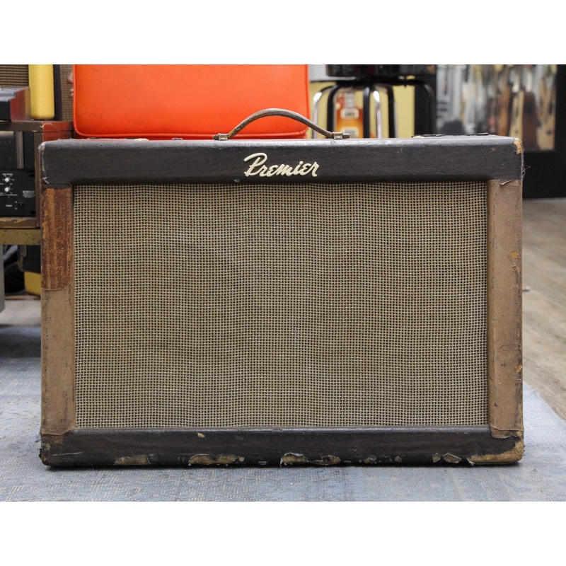 1960s-premier-t-12r-2x12-vintage-combo-amp-w-jensen-speakers 1960s Premier T-12R 2x12 Vintage Combo Amp w/Jensen Speakers