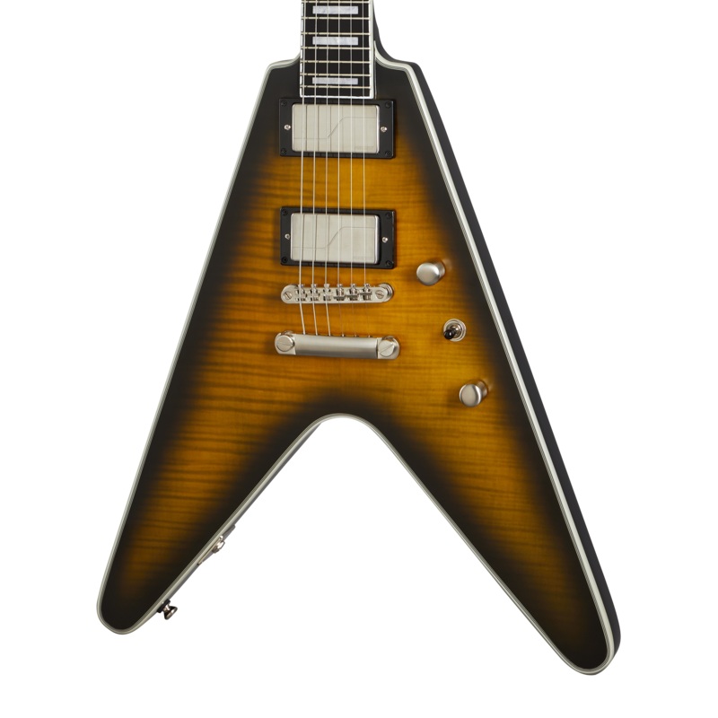 epiphone-flying-v-prophecy-yellow-tiger-aged-gloss Epiphone Flying V Prophecy, Yellow Tiger Aged Gloss