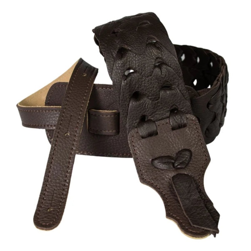 franklin-strap-glc-ch-ch-3-link-glove-leather-handmade-guitar-strap-chocolate Franklin Strap GLC-CH-CH 3" Link Glove Leather Handmade Guitar Strap - Chocolate