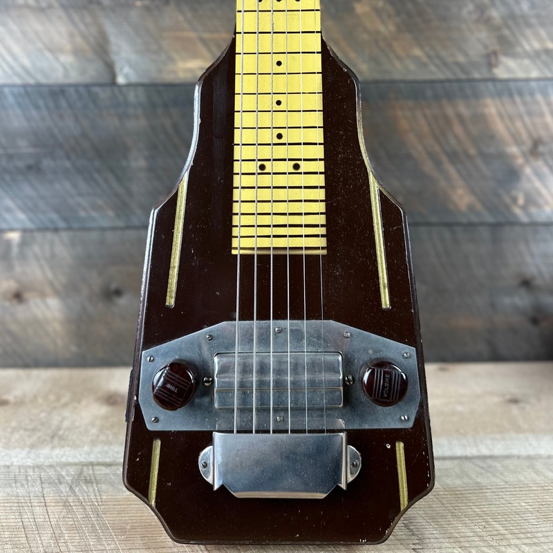 vintage-harmony-1950s-lap-steel-guitar-brown-tater Vintage Harmony 1950s Lap Steel Guitar - Brown "Tater"