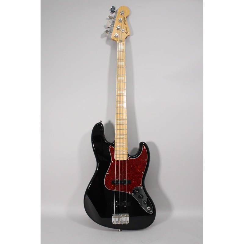 1994-fender-mij-jb-75-70s-jazz-bass-maple-black-finish 1994 Fender MIJ JB-75 70s Jazz Bass Maple Black Finish