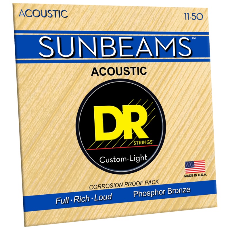 dr-strings-rca-11-sunbeam-phosphor-bronze-custom-light-11-50 DR Strings RCA-11 Sunbeam Phosphor Bronze Custom Light 11-50
