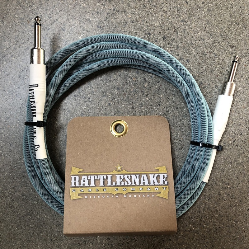 rattlesnake-cable-company-10-retro-sea-foam-guitar-cable-straight-plugs Rattlesnake Cable Company 10' Retro Sea Foam Guitar Cable - Straight Plugs