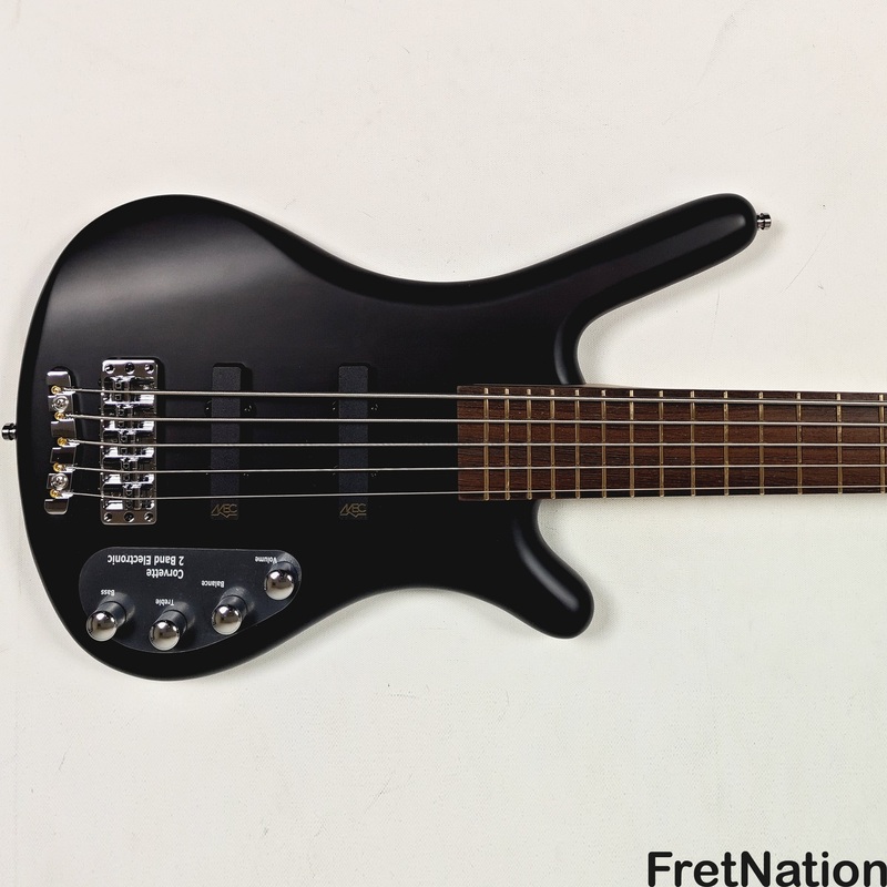 warwick-rockbass-corvette-basic-5-string-active-bass-nirvana-black-transparent-satin-8-65lbs-570670-25 Warwick RockBass Corvette Basic 5-String Active Bass Nirvana Black Transparent Satin 8.65lbs #570670-25