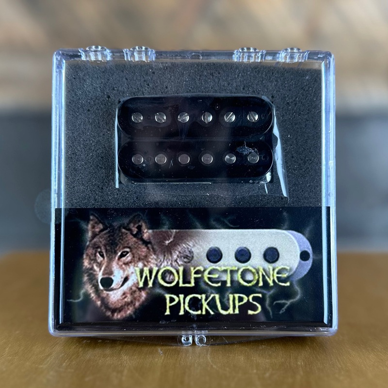 wolfetone-dr-vintage-neck-humbucker-vintage-braid-conductor-black-bobbin-no-cover Wolfetone Dr. Vintage Neck Humbucker Vintage Braid Conductor- Black Bobbin No Cover