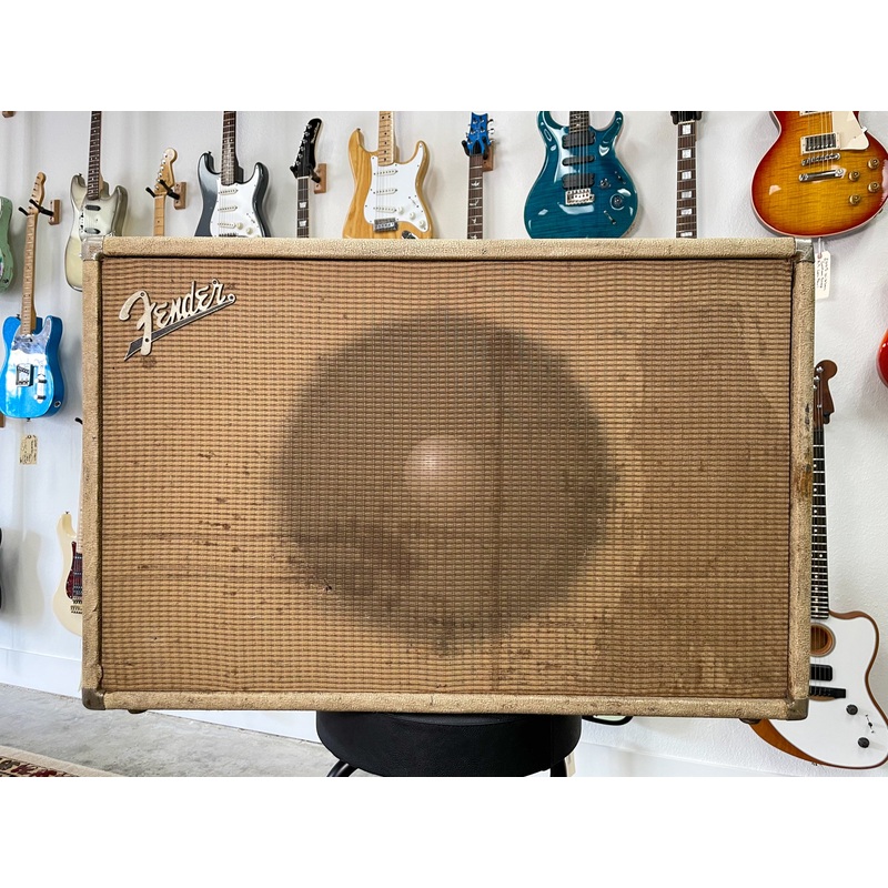 1960-s-fender-blonde-1x15-speaker-cab-with-jbl-d130f 1960's Fender Blonde 1x15" Speaker Cab With JBL D130F