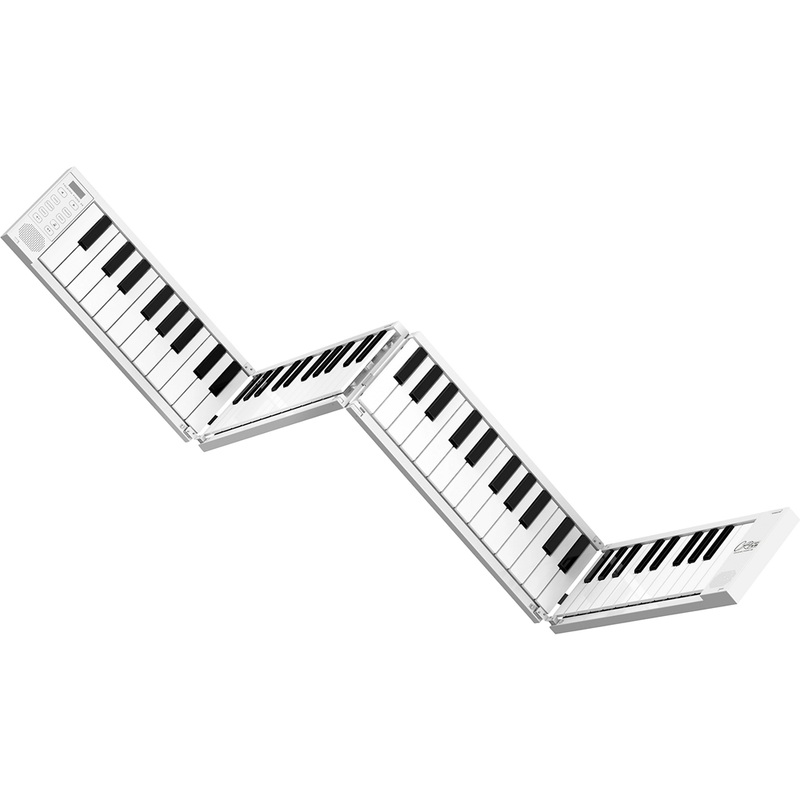 carry-on-folding-88-key-piano-white Carry-On Folding 88 Key Piano - White