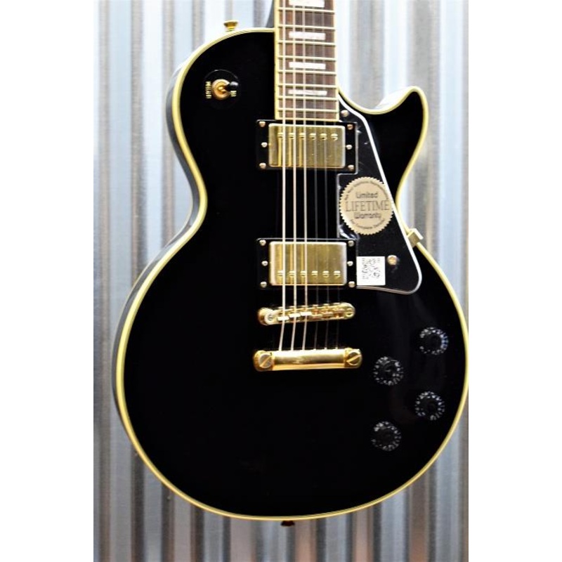 epiphone-les-paul-custom-pro-gloss-black-electric-guitar-hardshell-case-885 Epiphone Les Paul Custom Pro Gloss Black Electric Guitar & Hardshell Case #885