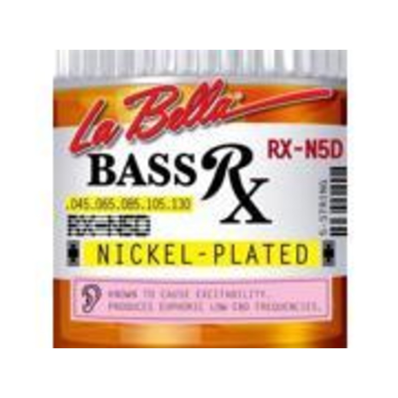 la-bella-rx-n5d-bass-rx-nickel-bass-strings-5-string-45-130 La Bella RX-N5D Bass RX Nickel Bass Strings, 5-String 45-130