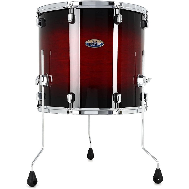 pearl-decade-maple-floor-tom-18x16-deep-red-burst-dmp1816f-c261 Pearl Decade Maple Floor Tom 18x16 - Deep Red Burst (DMP1816F/C261)