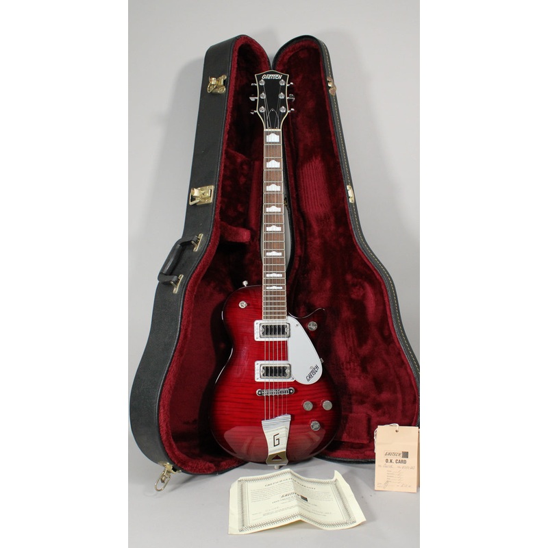 2001-gretsch-new-jet-g6114r-transparent-red-finish-w-ohsc 2001 Gretsch New Jet G6114R Transparent Red Finish w/OHSC