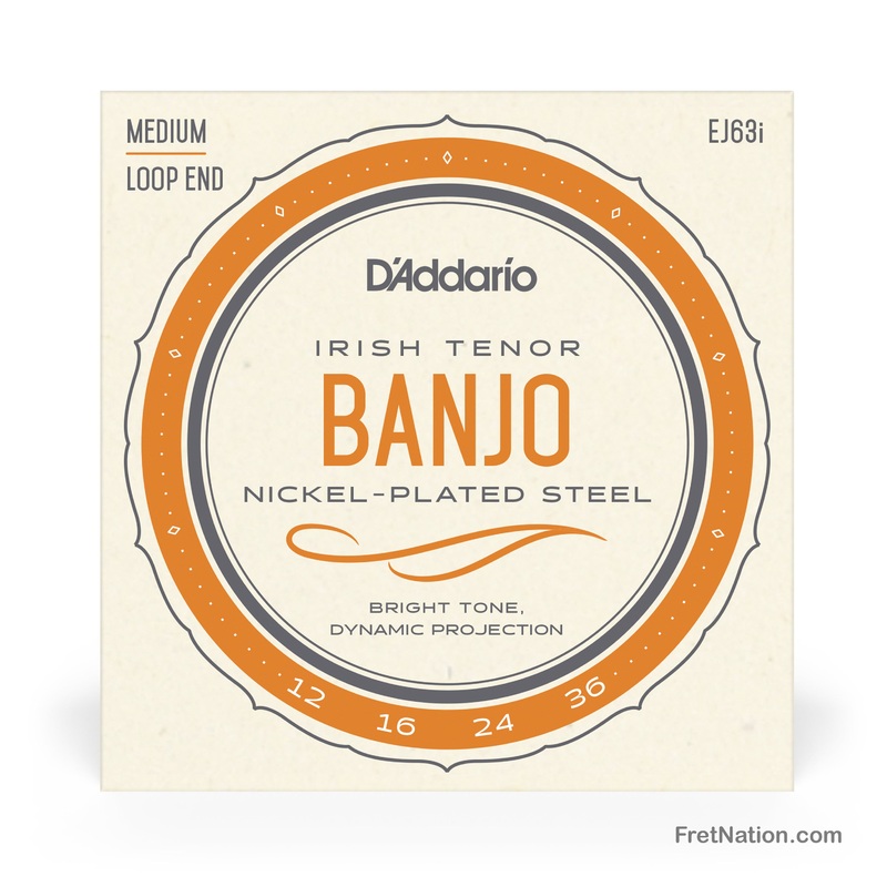 d-addario-banjo-string-set-nickel-irish-tenor-4-string-12-36-medium-ej63i D'Addario Banjo String Set Nickel Irish Tenor 4-String - 12-36 Medium EJ63I