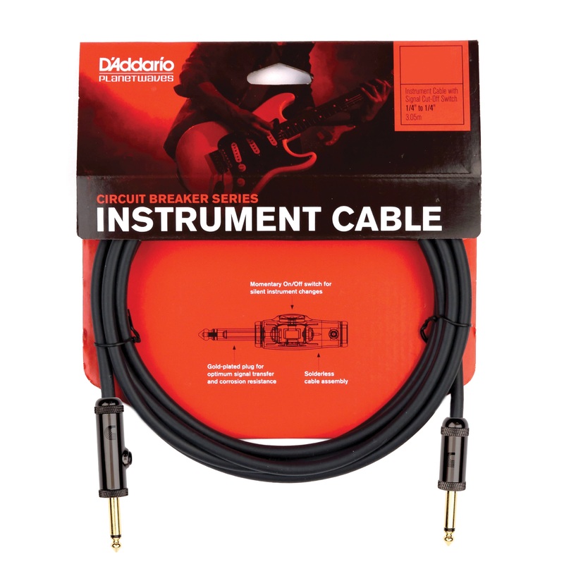 d-addario-circuit-breaker-momentary-mute-instrument-cable-20-feet D'Addario Circuit Breaker Momentary Mute Instrument Cable, 20 feet