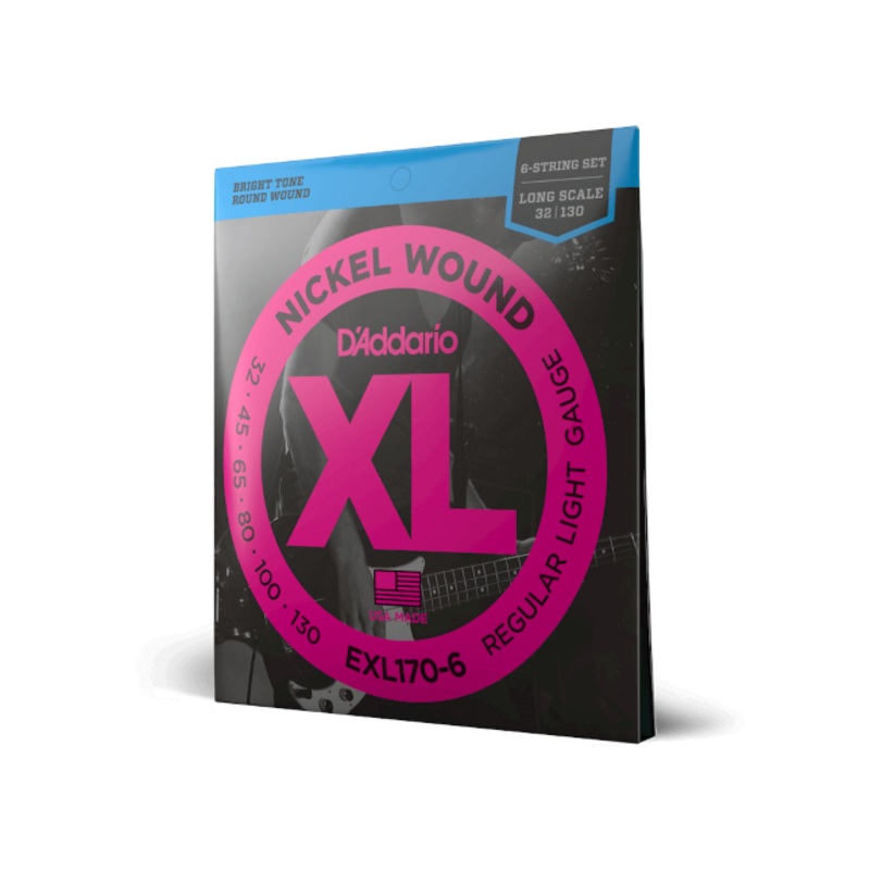 d-addario-exl170-6-32-130-regular-light-6-string-long-scale-xl-nickel-bass-strings D'Addario EXL170-6 32-130 Regular Light 6-String, Long Scale, XL Nickel Bass Strings