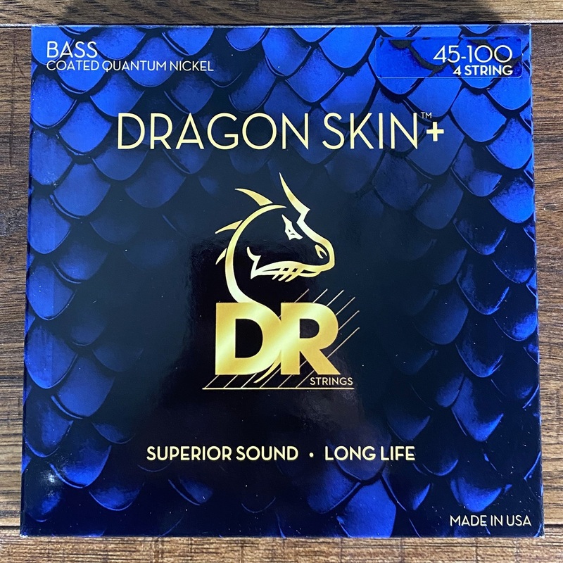 dr-strings-dbq-45-100-dragon-skins-coated-nickel-4-string-bass-set-light-45-100 DR Strings DBQ-45/100 Dragon Skins + Coated Nickel 4 String Bass Set Light 45-100